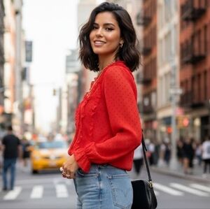 TOMMY Hilfiger ruffle blouse size S